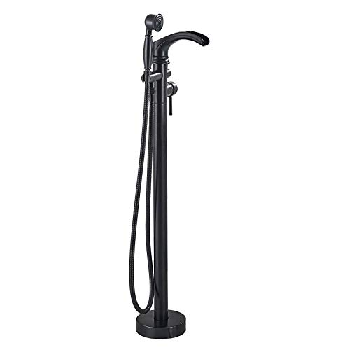 Mitigeur de douche cascade sur pied pour baignoire monté au sol