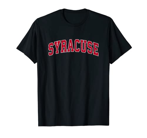 Syracuse Utah UT Diseño deportivo vintage Diseño rojo Camiseta