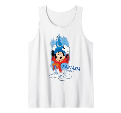 Disney Ink and Paint Sorcerer Mickey Mouse in Fantasia 1940 Camiseta sin Mangas