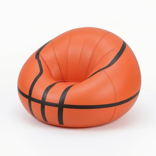 Sofá de baloncesto inflable naranja sillón plegable para estudiantes 2