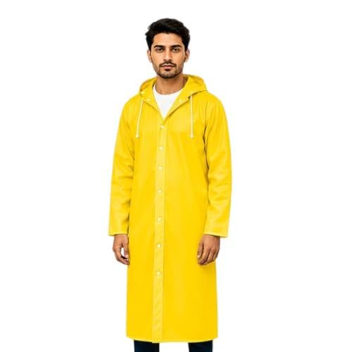 Men's Rain Poncho Raincoat Lightweight Waterproof Hooded Rain Coat with Adjustable Drawstring for Outdoor Travel Cycling & Camping-picture-33