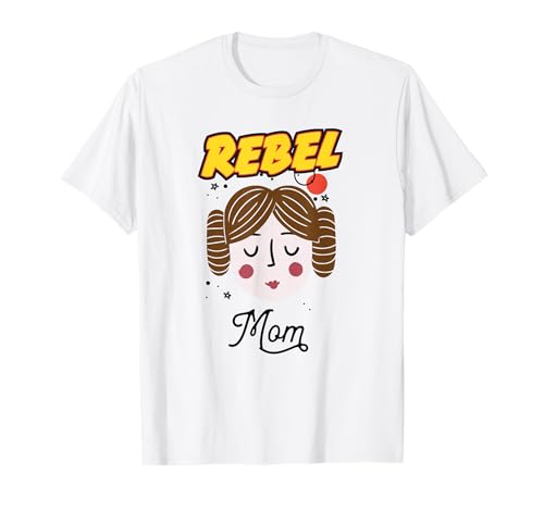 T-shirt Star Wars Princess Leia Rebel Mom en coton premium durable