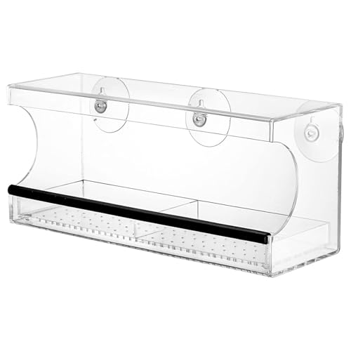 Mangeoires à oiseaux pour fenêtre avec ventouses pour petits espaces - 5