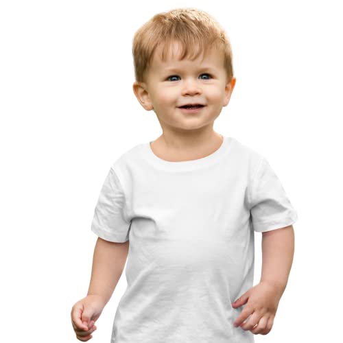 Image of Boys Tshirt Tshirts for Kids Boys Kids t Shirts fr Boys Organic Cotton Short Sleeves Round Neck Regular Fit T-Shirt for Baby Boy Solid Plain T-Shirts Boy