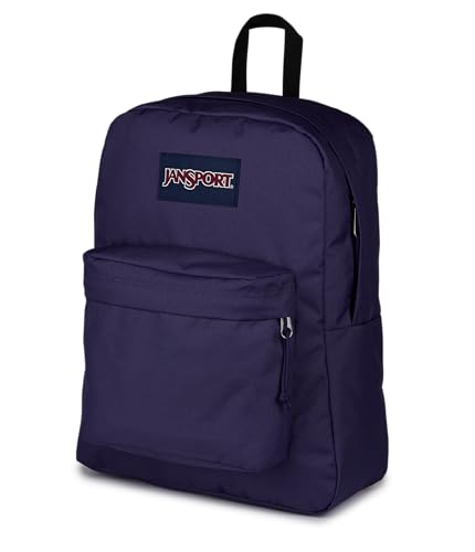 Image of JanSport SuperBreak Plus Backpack with Padded 15-inch Laptop Sleeve and Integrated Bottle Pocket - Spacious and Durable Daypack for Work and Travel - Amethyst Angst