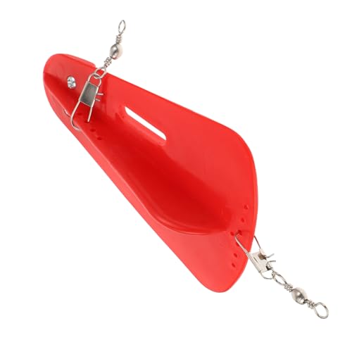 Plongeoir de pêche à la traîne BESPORTBLE en plastique rouge pour leurres