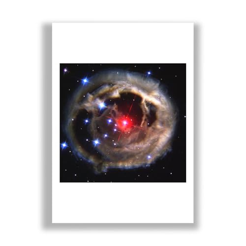 Impresión artística Hubble V838 Mon, lámina ideal para decorar tu salón u oficina