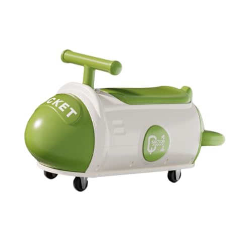 Oshhni Coche Giratorio para Niños, Patinete Infantil de Dibujos Animados, para Practicar La Coordinación, Paseos Al Aire Libre para Niños de 3 años en, Verde