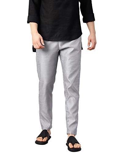 Image of Freehand Men's Slim Casual Pants (0419-PYJAMA01-07 Grey