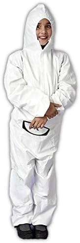 Major Gloves TUFF-Gard Disposable Microporous Protective Coveralls with Hood and Ankles, XX-Small