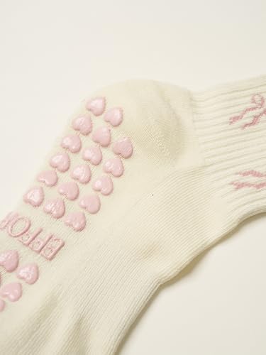 Image of Shapes Studio Half Calf Grip Socks, Cute Fruit Pilates Socks, Ruffle Socks, Non-Slip for Barre Yoga