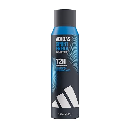 adidas Déodorant spray anti-transpirant Sport Fresh pour homme, Parfum frais, Protection 72...