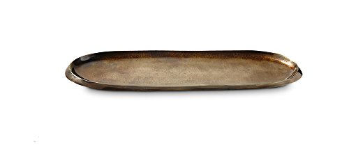 Julia Knight 9556500 Eclipse 35,6 cm großes Tablett, Aluminium, Bronze Cover