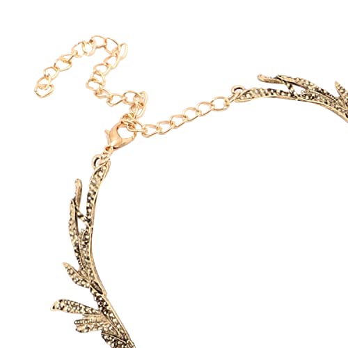 Image of SOHI Contemporary Necklace for Women and Girls, Necklace with Chain detailing for women, Statement jewellery, Fashion Jewellery for women, Imitation, ladies