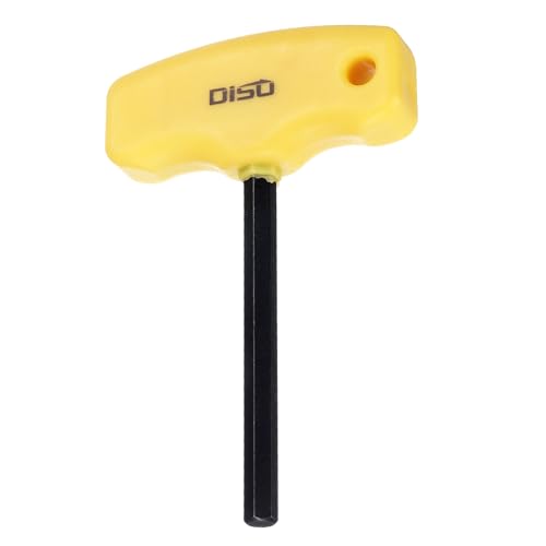 QUARKZMAN 6 mm T-Griff Innensechskantschlüssel mit Flachkopf, Metrischer S2 Stahl Schraubenschlüssel Reparatur (Schwarz) werkzeug für Zuhause Fahrrad Motorrad Reparatur (Schwarz)