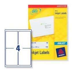 Avery J8 Quick Dry Labels 99.1 x 139 White - Image 2