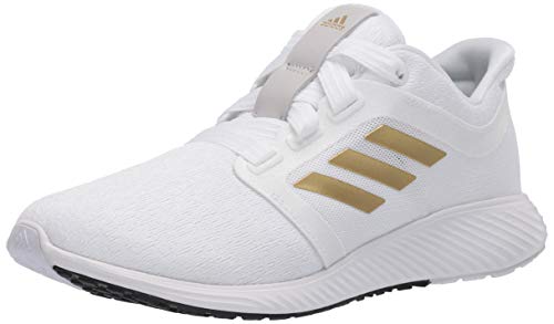adidas Women's Edge Lux 3 Running Shoe, White/Gold Metallic/White, 6 M US