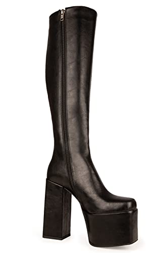 LAMODA - Stone Cold Lover Chunky Calf Boots, EU 37