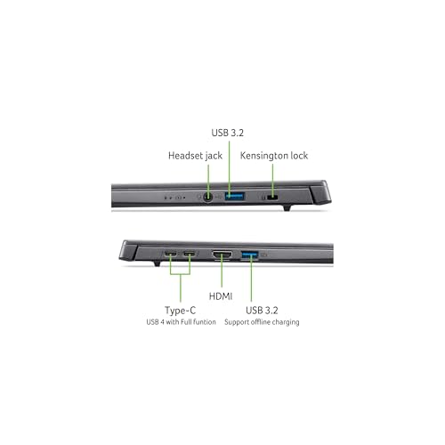 Aspire 16 AI Laptop | Display 16” WUXGA+ OLED | Intel Core Ultra 5-226V | 16 GB RAM | 512 GB SSD | Copilot+ PC | Windows 11 | QWERTY | PC Portatile IA - Sedia gaming - Immagine 5