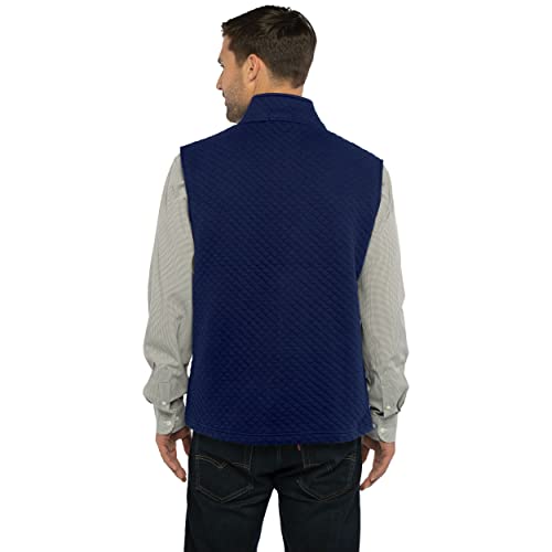 Mens-Collegiate-Full-Zip-Quilted-Vest-Liberty-Flames-X-Large