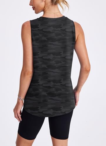 Image of Womens Workout Tank Tops Lightweight Sleeveless Shirts for Women Loose Fit Tops for Athletic Running Tennis Yoga
