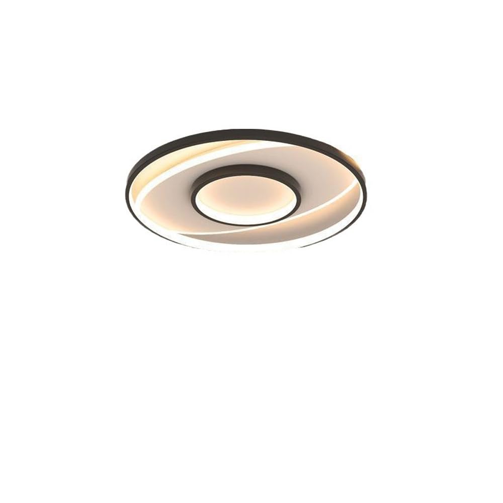 Lampa sufitowa do przedpokoju, balkonu, mała lampa sufitowa, do montażu podtynkowego 48 LED, oświetlenie salonu, okrągła, przyciemniana lampa do salonu