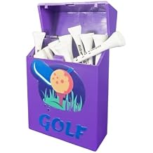 Professional Golf Tees with Scale, 10 Counts 83mm 3.25" Wooden Tees Iconic Packaging and Cool Golf Gift Box Funny Golf Accessory for Golfers