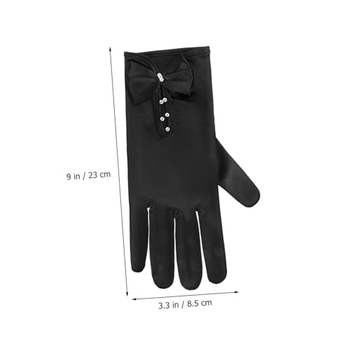 Wrist Satin Gloves for Women Elegant Wedding Accessory Formal Gloves for Prom Dresses and Special2