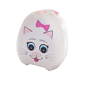 My Carry Potty – Cat Travel Potty, Award-Winning Portable Toddler Toilet Seat for Kids to Take Everywhere