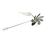 Bvznmilhd Metal Windmill Stake, Outdoor Wind Spinner, 360 Degree Rotation Rustproof Decorative Garden Yard Lawn Wind Sculpture with Stainless Steel Ball Bearings for Stable Silent - Image 3