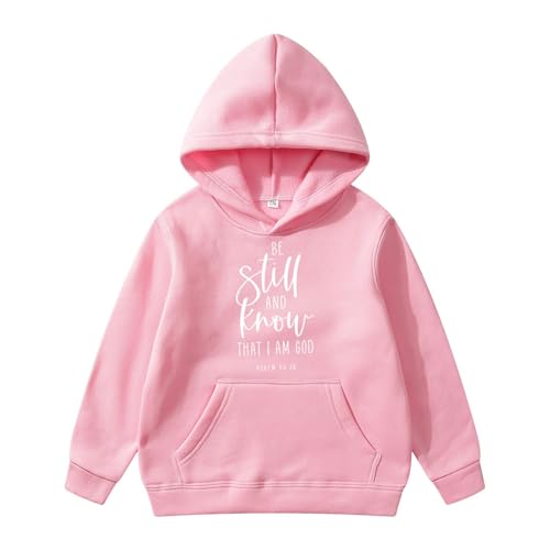 Ropa De NiñaProductos de categoría Girls Hoodies & Sweatshirts | Producto título Sudadera con Capucha para niñas Estilo Casual Invierno con Estampado de en inglés y Bolsillo Decorativo
