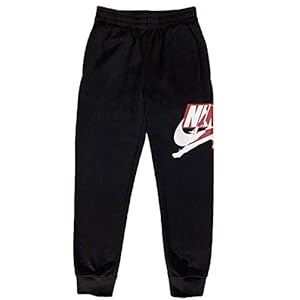 Jordan Boys Youth Classics Jogger Fleece Sweatpants Size M, L, XL (Black (95A434), Medium)