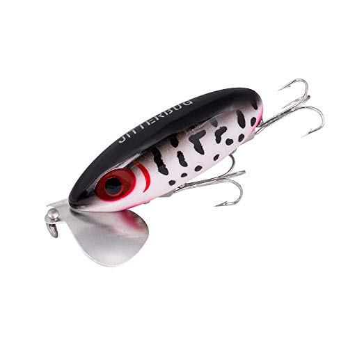 Arbogast Jitterbug Topwater Bass Fishing Lure - Excellent for Night Fishing Wounded Coach Dog G630 (2 in 1/4 oz)