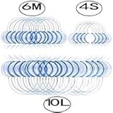 20 Pack Multi-size Dental Cheek Retractor for Watch Ya Mouth/Speak Out Game C-SHAPE Teeth Whitening Intraoral Mouth Opener Blue Color for Adults & Kids( 10 Large 6 Medium 4 Small)