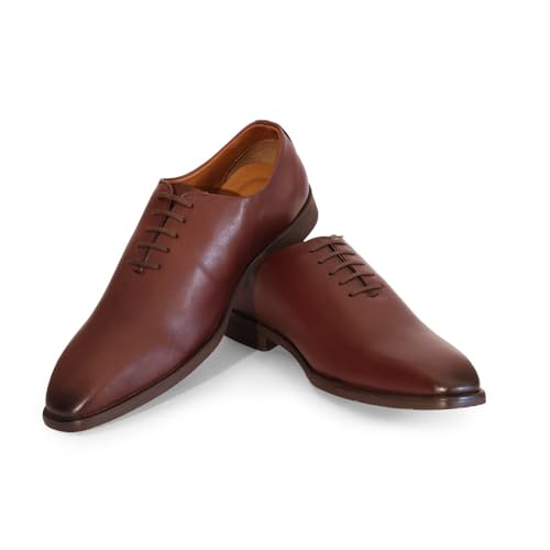 Image of ''Premium Men's Leather Lace Ups for Office & Casual Wear | Lightweight Comfort Sole | Handcrafted Stylish Shoes for Everyday Use inch