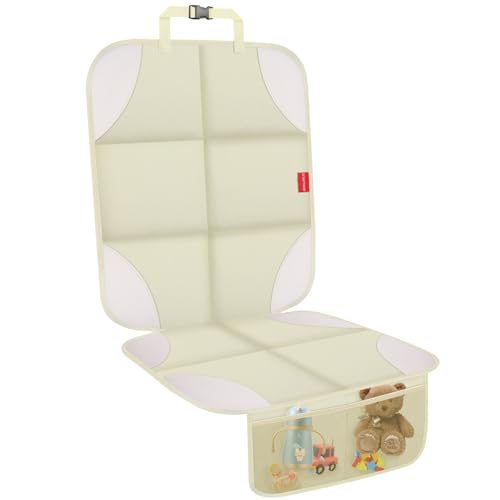 Image of 600D Fabric Auto Seat Protector with Thick Padding, Non-Slip Backing, Mesh Storage Pockets, Waterproof Car Seat Covers for SUV, Sedan, Truck