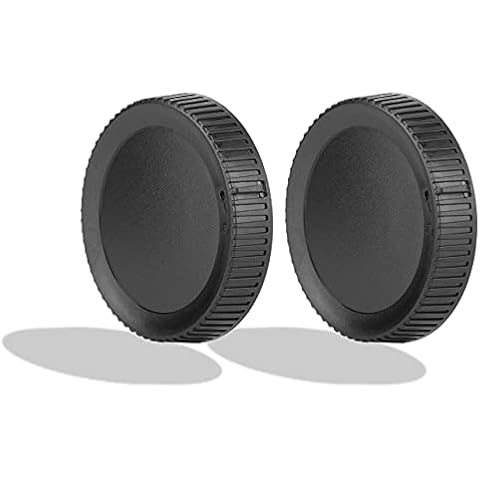 DAUERHAFT 2 Stück Objektivdeckel, Universal DSLR-Kunststoff-Objektivdeckel-Kit Cover