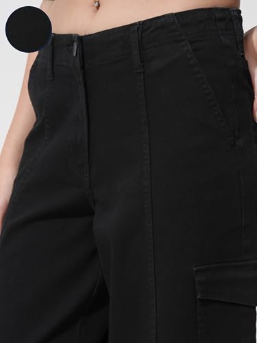 Image of Tokyo Talkies Women's Wide Leg Regular Jeans | Stretchable Mid-Rise Jeans Pant
