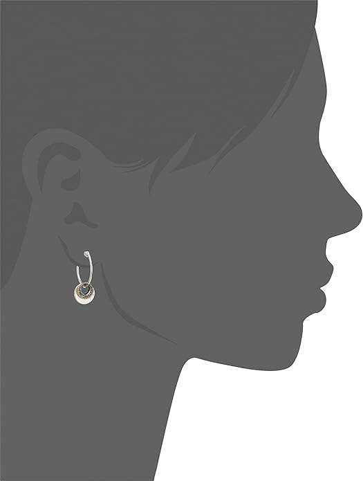 Image of Nine West Women's Small Hoop Earrings, Timeless Fashion Jewelry Accessories for Everyday Styling, Lightweight Hoop Earrings for Casual, Work, and Dressy Outfits