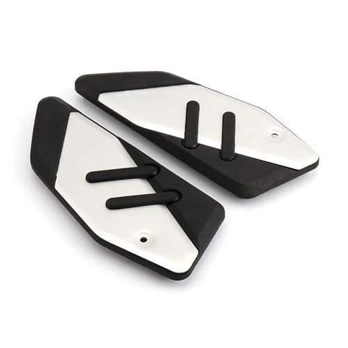 Repose-pieds moto Yamaha XMAX anti-glisse argent avant