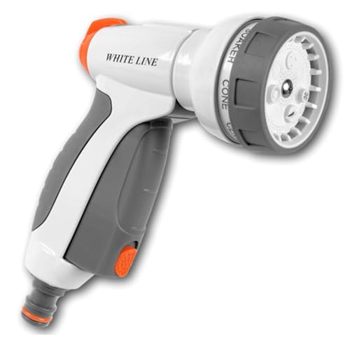 Bradas WL-EN53M 7 Fonctions Pommeau de Douche Professionnel réglable en continu Blanc 10 x 10 x 4 cm