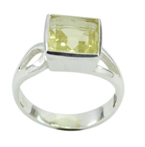 Bague fine en argent 925 et quartz jaune le cadeau artisanal idéal