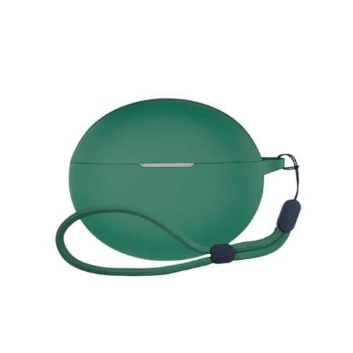 Image of WELCROS Soft Silicone Protective Case Cover for OnePlus Buds 4 (Lanyard Green)