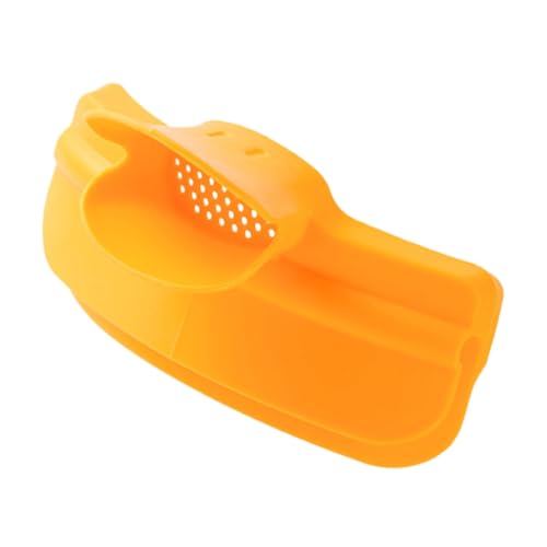 VALICLUD Embudo de Silicona Reutilizable para Sopa con Diseño Antisalpicaduras Accesorio de Cocina para Ollas y Sartenes Filtro Flexible y Seguro Color Amarillo