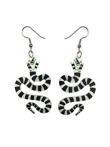Fun Pair of Sandsnake Style Earrings for Women. Drop and Dangle