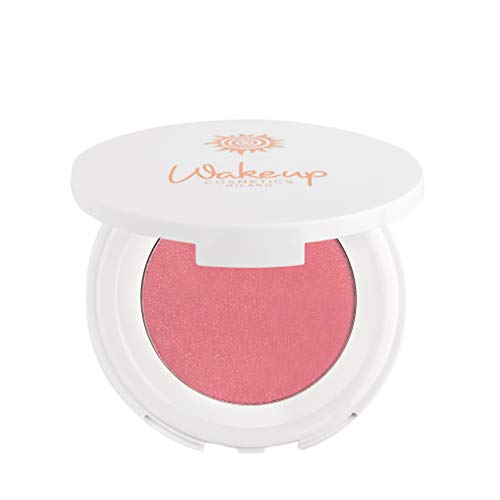 Wakeup Cosmetics - Blush, colorete iluminador en polvo - Color rosa Bubbles Cover