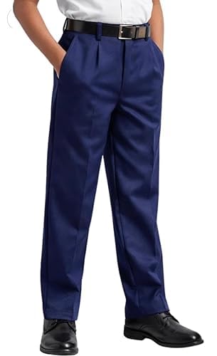 Image of School Uniform Pants for Boys and Girls, Half Elastic Waist, Comfortable and Durable Readymade Trouser
