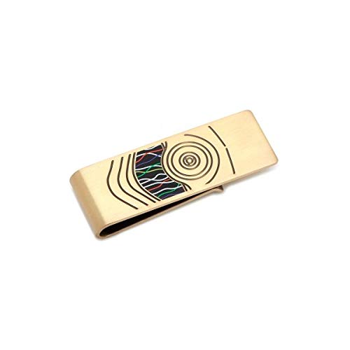 Pisabilletes Star Wars Official C3PO de metal dorado para escritorio