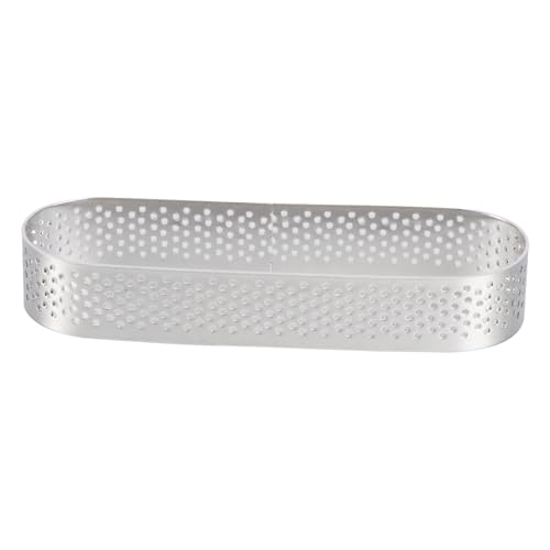 TOYANDONA Molde de Acero Inoxidable para Tartas Ovaladas con Orificios Ventilados para Mousse y Repostería Fácil Desmoldado para Pastelería Casera