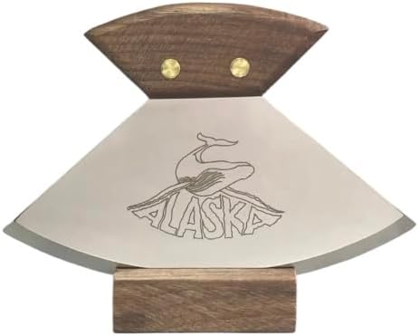 Set Cuchillo Ulu y Tazón de Madera con Base miniatura 3